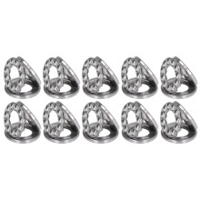 10 Stück Kugelstoßlager-Set 51200-51204, Stahl, Größen 10-20 mm