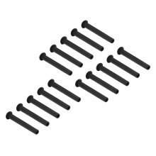 15 Stück Tennisraketternetzschutzhülle 3,2x25 mm Nylon Schwarz