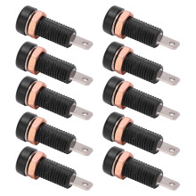 Bananenanschluss 4 mm, 10 Stück, Panelmontage-Verbinder für Elektronik, Schwarz