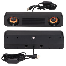 Kompakter kabelgebundener Desktop-Lautsprecher mit Subwoofer, HiFi-Stereo-Klang, USB-betrieben