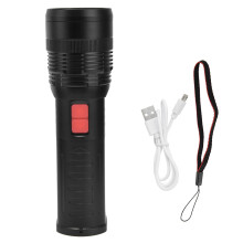 Onderwaterzaklamp met USB-C-oplaadfunctie, 2000 lumen, professionele duiklamp voor duiken en onderwatersporten tot 100 meter diepte.