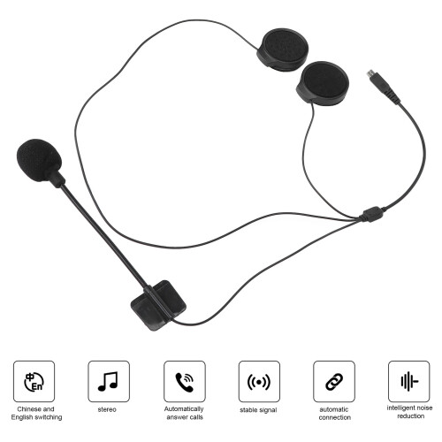 M7 Bluetooth-Helmheadset 500 mAh Wasserdicht Autoansage 2
