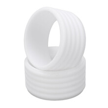 2 Stück Weiße Silikon-Tennisschläger-Griff-Schwitzabsorbierende Ringe, 5 g