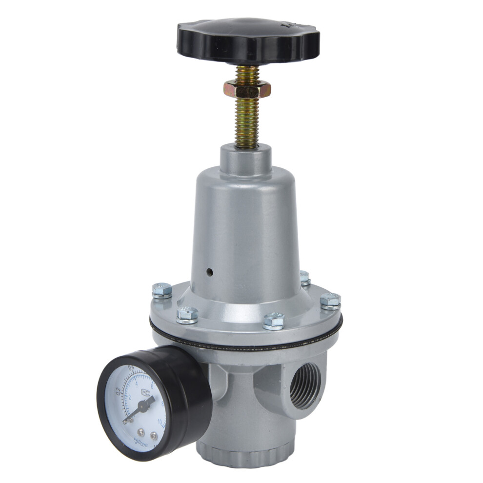 Aluminum Pressure Regulator Industrial Grade Durability Weatherproof Oxidation Proof Simple Installation Screw Handle Design Stable Pressure Control 9358999952437