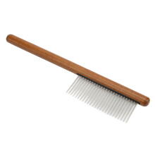 Wooden Pet Comb for Cats & Dogs, Long Sparse Teeth, Reusable