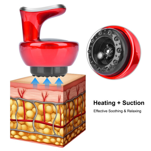 Portable Electric Cupping Tool With Heating Technology, Rechargeable Adjustable Handheld Cupping Massage Tool Heating Function Multifunctional For 1
