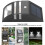 Upgraded Polycrystalline Silicon Solar Panel Light, Solar Wall Light Outdoor with LED Light Source and Low Maintenance Design, PIR Motion Sensor 6