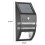 Upgraded Polycrystalline Silicon Solar Panel Light, Solar Wall Light Outdoor with LED Light Source and Low Maintenance Design, PIR Motion Sensor 7