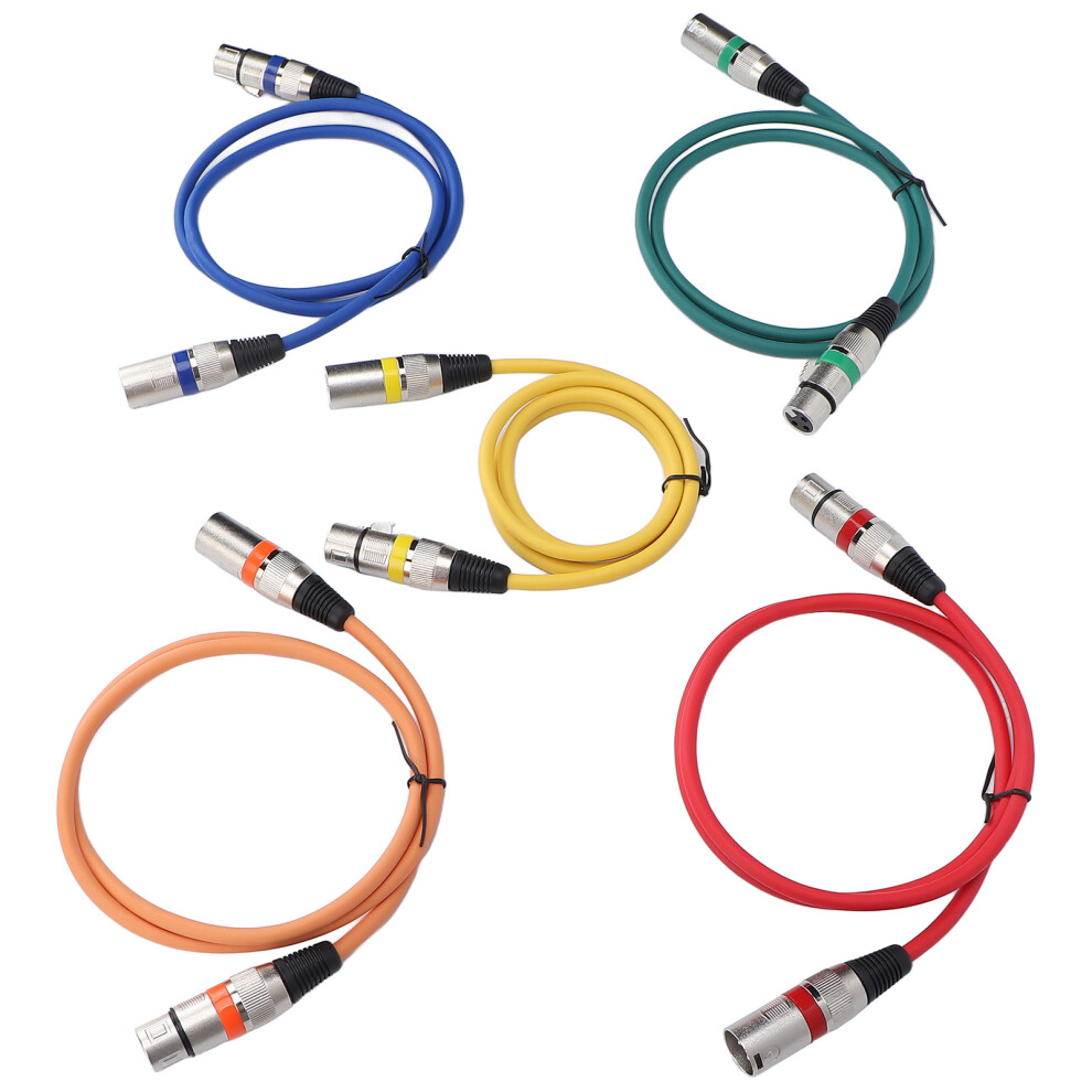 Xlr To Xlr Microphone Cable 3 Pin Shielded 1M/3.3Ft Colorful 9481376140674