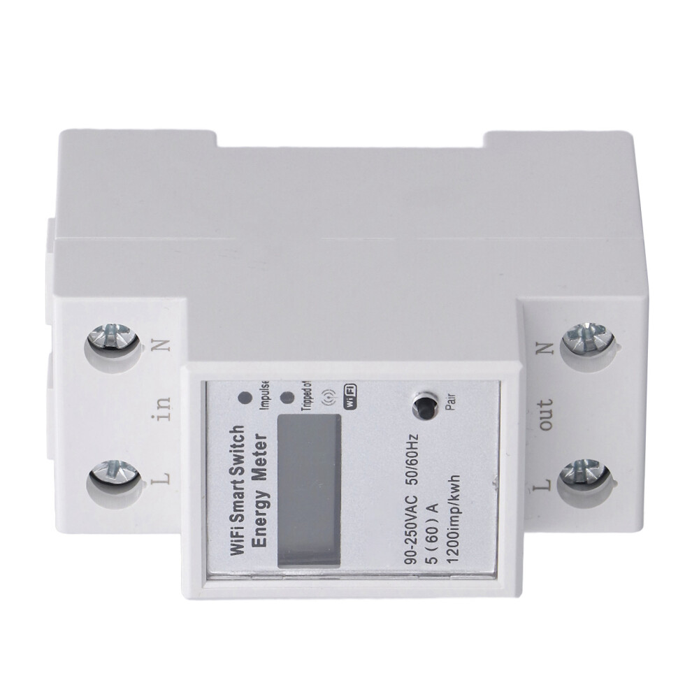 Wifi Smart Energy Meter Zmaiâ90 2P Din Rail Ac 90Â250V 60A 8491376142418