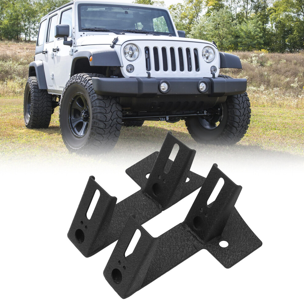 Jeep Wrangler Jk 2007Â2017 Led Work Brackets Carbon Steel 2Dr/4Dr Light 8411376142638