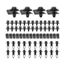 70 Piezas De Pernos De CarroceríA Para ProteccióN Contra Salpicaduras Cubierta Inferior Del Motor,Clips De Remache De SujecióN A PresióN Para