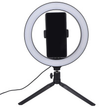 10 Zoll Dimmbares LED-Kreisfülllicht für Livestreams mit Stativ