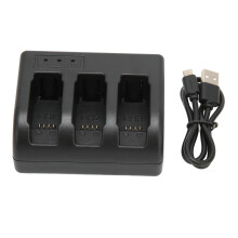 Batterioplader til GoPro Hero8 Triple Intelligent oplader med flere beskyttelser Hurtigopladning Fuldt kompatibel med genopladeligt batteri til GoPro