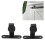 Mini-Schwarz-Schiebetor-Schiebehardware-Rollen-Set für Schränke, 628 g 8