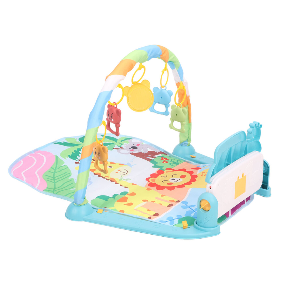 Baby Gym Play Mat With Foot Piano, Sensory & Musical Activity, 72X40x47cm Green