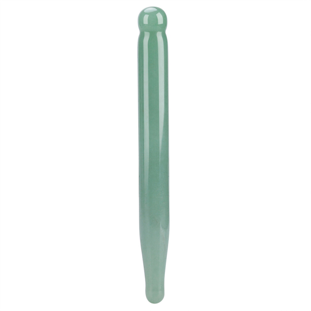 Pain Relief Crystal Massage Wand, Manual Acupuncture Massage Pen with Natural Aventurine for Deep Tissue Therapy, Facial Massager and Gua Sha Massage