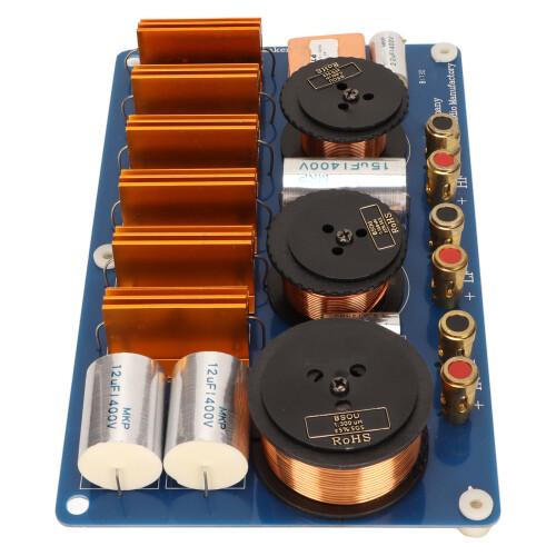Speaker Audio Frequency Divider, Clear Treble Performance with Professional 2 Way Frequency Divider Technology, Easy Wiring Terminal Block for Stage 2