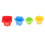 Infant Stackable Block Baby Stacking Toys Toddler Nesting Stack Cups Kids Sorting Game With Shape Sorter Multiple Play Ways Sand Bath Play Learning 6