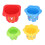 Infant Stackable Block Baby Stacking Toys Toddler Nesting Stack Cups Kids Sorting Game With Shape Sorter Multiple Play Ways Sand Bath Play Learning 7