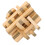 Wooden Interlocking Brain Teaser Puzzle Lock for Elderly, Double Color 9