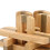 Wooden Interlocking Brain Teaser Puzzle Lock for Elderly, Double Color 4