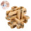 Wooden Interlocking Brain Teaser Puzzle Lock for Elderly, Double Color 12