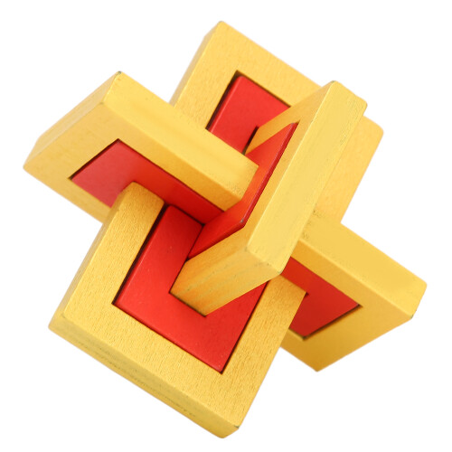 Problem Solving Ability Wooden Brain Teaser Intellectual Toy Develop Intelligence Exercise Brain Unique Design Non Toxic Handmade Puzzle Game