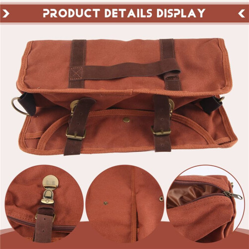Bar Bartender Carrying Bag  Bartender Canvas Toolkit Pack Bar Tools Cocktail Shaker Set Storage Bag Only 1