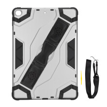 iPad-hoes met ingebouwde standaard, schok- en stofbescherming, multifunctionele hoes compatibel met 10,2-inch iPad (2017-2018), inclusief houder voor