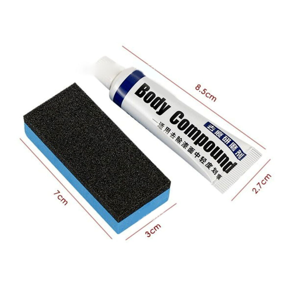 Car Scratch Remover Kit - Polishing Wax & Sponge, Damage Repair Tool 9391376153423