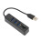 USB2.0 Multiport Hub & Card Reader - Easy Access 480Mbps Black 12