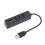 USB2.0 Multiport Hub & Card Reader - Easy Access 480Mbps Black 5