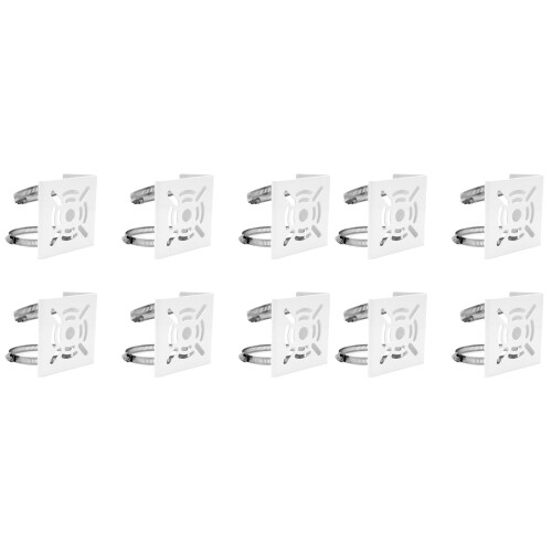 10X Universal Adapter för Vertikal Stolpemontering, med 20 öglor, öglefäste för Väggmontering