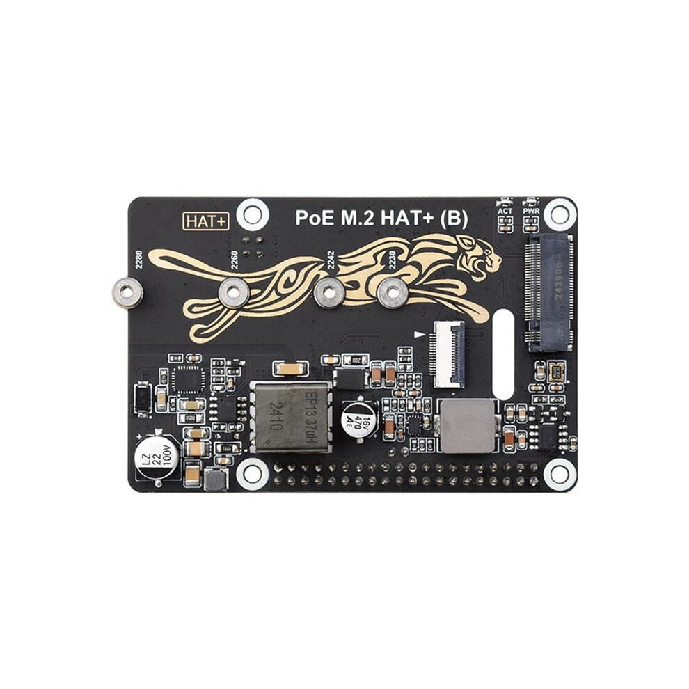 Pcie To M.2 Adapter With Poe Function Supports Nvme Protocol M.2 Solid State Drive For Raspberry Pi 5 Poe Hat 4711095939156