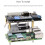 PCIe to M.2 Adapter with PoE Function Supports NVMe Protocol M.2 Solid State Drive for Raspberry Pi 5 PoE HAT 5