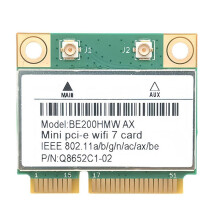 Carte WiFi 7 PCI-E WiFi BE200 BE200HMW 8774 Mbps 2,4 G/5 G/6 GHz pour Adaptateur Réseau 5.4 802.11BE Sans Antenne