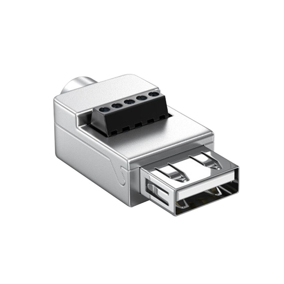 Usb2.0 Solderless Adapter Metal Case Usb 2.0 Terminal Block Data Connector Usb Screw Terminal Board Plug Female 6032125443534