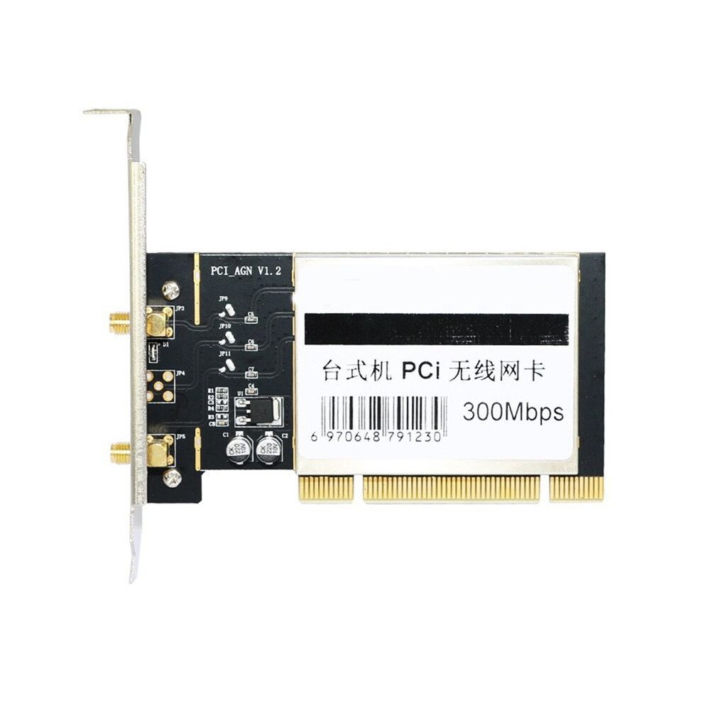 Pci Wireless Network Card 300Mbps Network Card Desktop Pc 2.4Ghz Network Card For Winxp/7/8/10/11//Linux 4712170734550