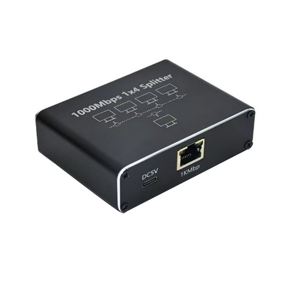 Gigabit 1000Mbps Rj45 Splitter 1 To 4 Ethernet Adapter Lan Connector Coupler 6033286062268