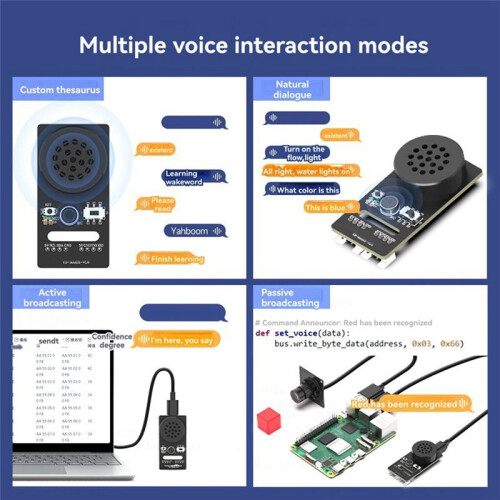 AI Voice Recognition Module for ROS Robot CI1302 Serial Port Sound Sensor Recognition Broadcast Model Training 1