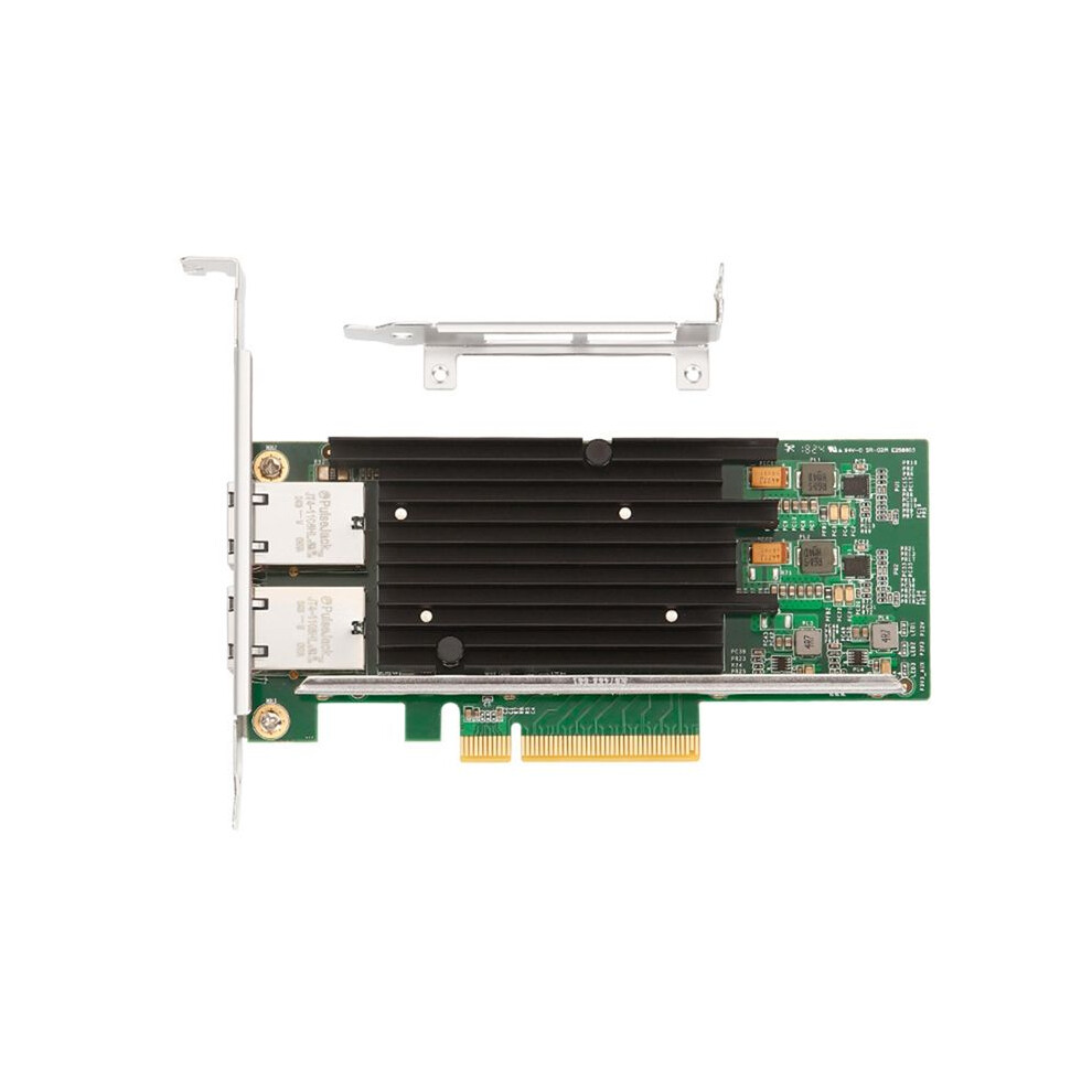 X540-T2 10Gbe Dual Port Pcie X8 Server Network Card 4 Rj45 10G Nic 10 Gigabit Ethernet Adapter Card For Pc Laptop 4713137991481