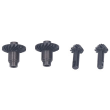 Transportation de l'ensemble de roues dentées hélicoïdales en acier pour TRX4M 1/18 RC Crawler Axles, noir