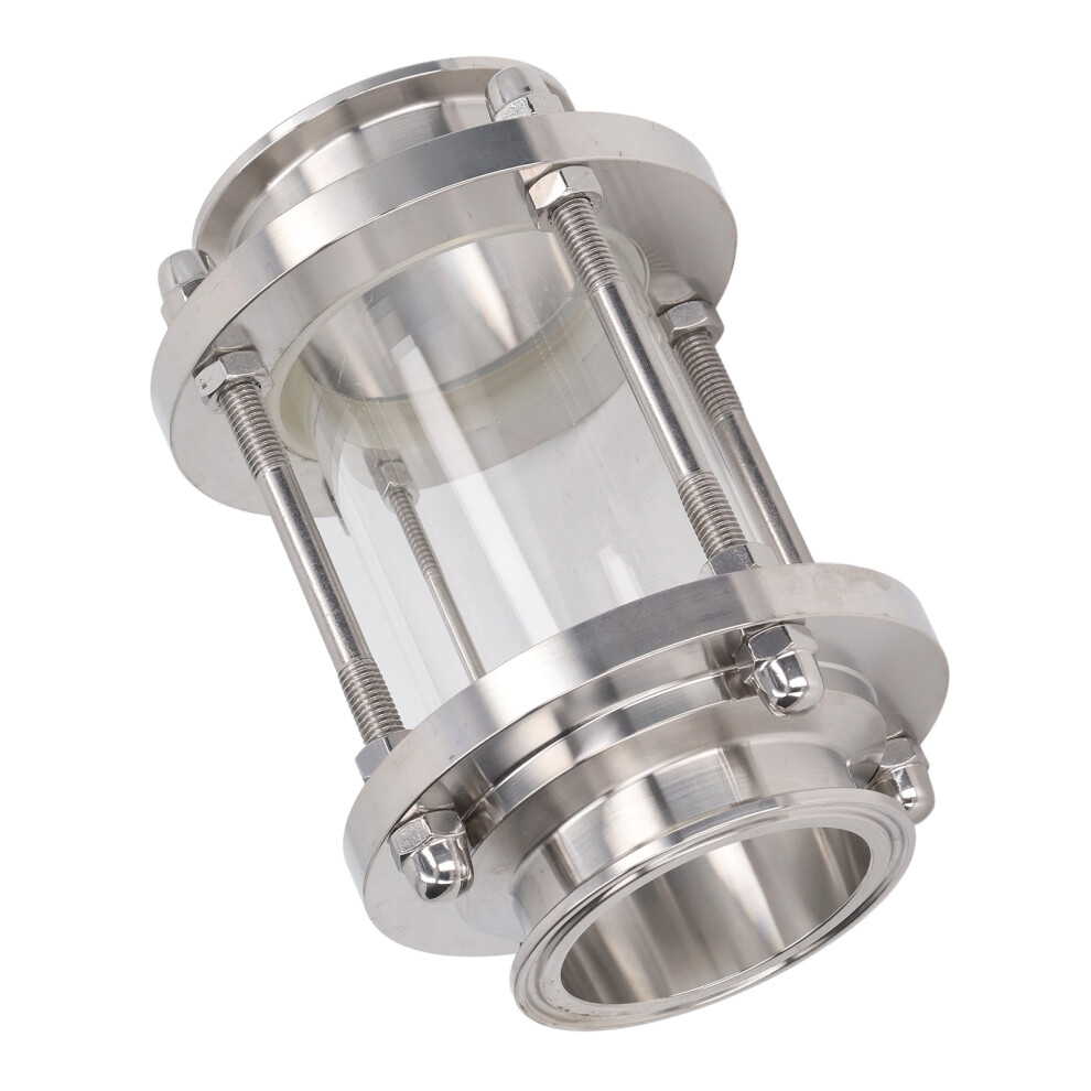 Schauglas Inline, Edelstahl, gerades