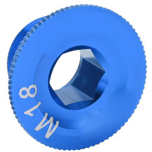 M18 CNC-Machined Blue Crank Cover Screw - Lightweight Durable Simple Install