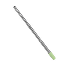Brosse de nettoyage pour pailles portables en acier inoxydable incluse - Vert