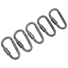 Compact Handy Locking Carabiner Clip For Outdoor Activities, D Shape Spring Snap Key Chain Hook Safety Design, Sturdy Lightweight Aircraft Aluminum Al