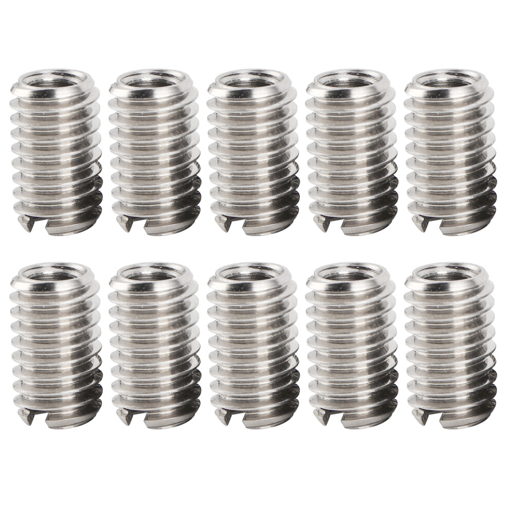 Thread Sleeves For Precision Equipment, Thread Adapters Sleeve M4x0.7 Internal M6x1.0 External Stainless Steel Inserts, Reducing Nuts Repair Sleeve 9433291199794