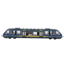 Premium Alloy Material Train Set, Realistic Train Vehicle with Pull-Back Motor and Connectable Design, Electric Train Set for Cognitive Development,