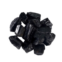 Rå krystaller i bulk, naturlig mineralsamling, sorte turmalinkrystaller til jordforbindelse og beskyttende energiarbejde, sten til tumling og